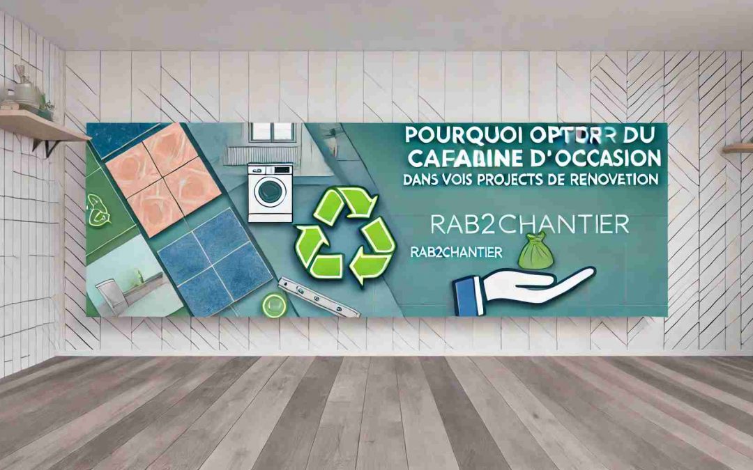 Illustration montrant pourquoi opter pour du carrelage d'occasion dans vos projets de rénovation.