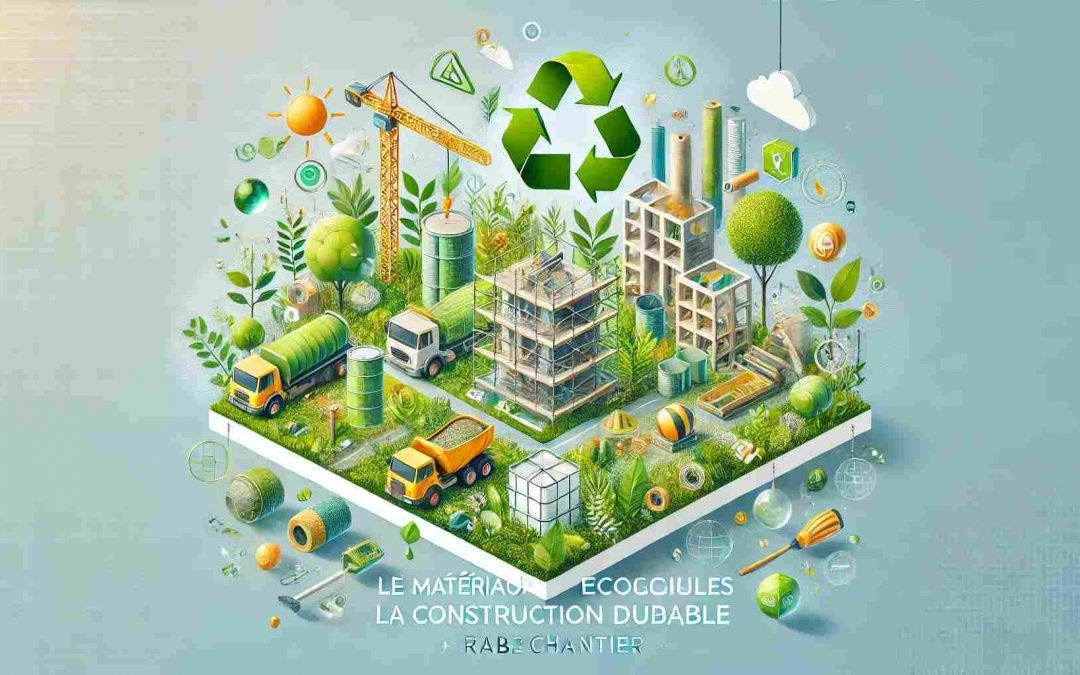 Illustration montrant l'importance des matériaux écologiques dans la construction durable.
