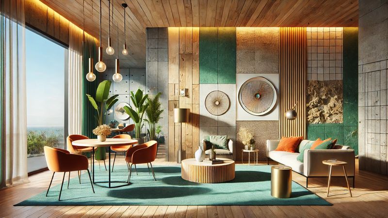 Illustration montrant comment utiliser des matériaux de revêtement recyclés pour moderniser vos murs.