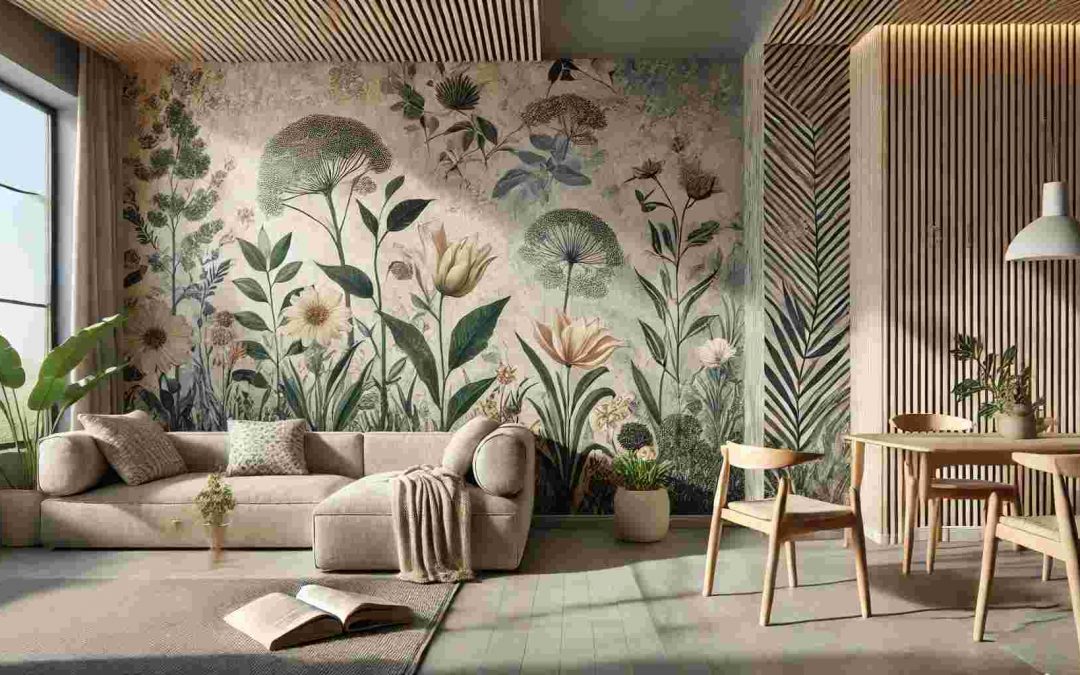 Illustration montrant des matériaux recyclés pour des murs.