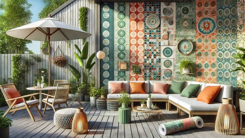 Papier peint extérieur : Peut-on utiliser du papier peint recyclé pour décorer les espaces extérieurs ? | Rab2chantier